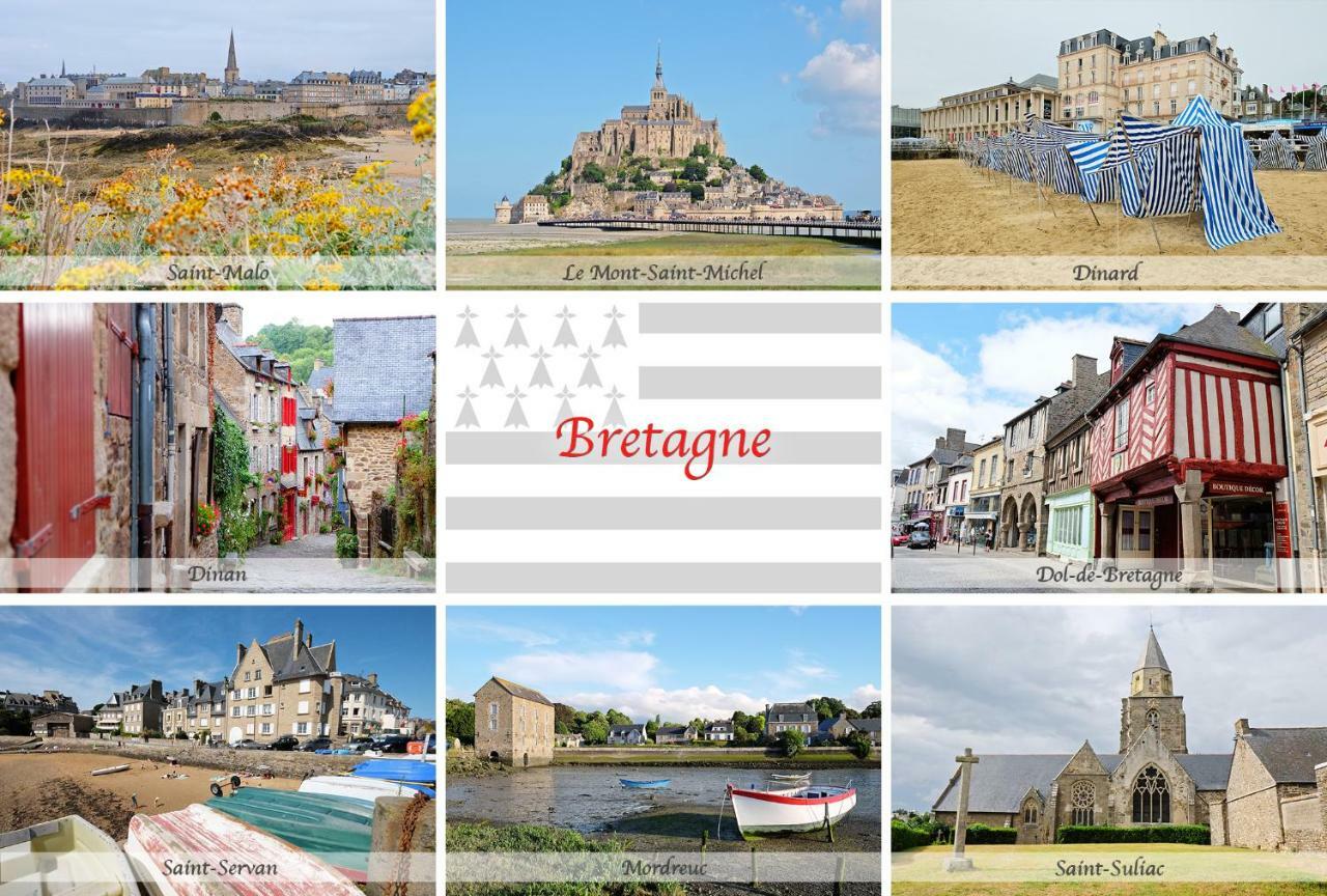 Bed and Breakfast Le Jardin A Mordreuc Pleudihen-sur-Rance Екстер'єр фото